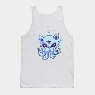 Kawaii pastel Goth Witchy Cat creepy Tank Top